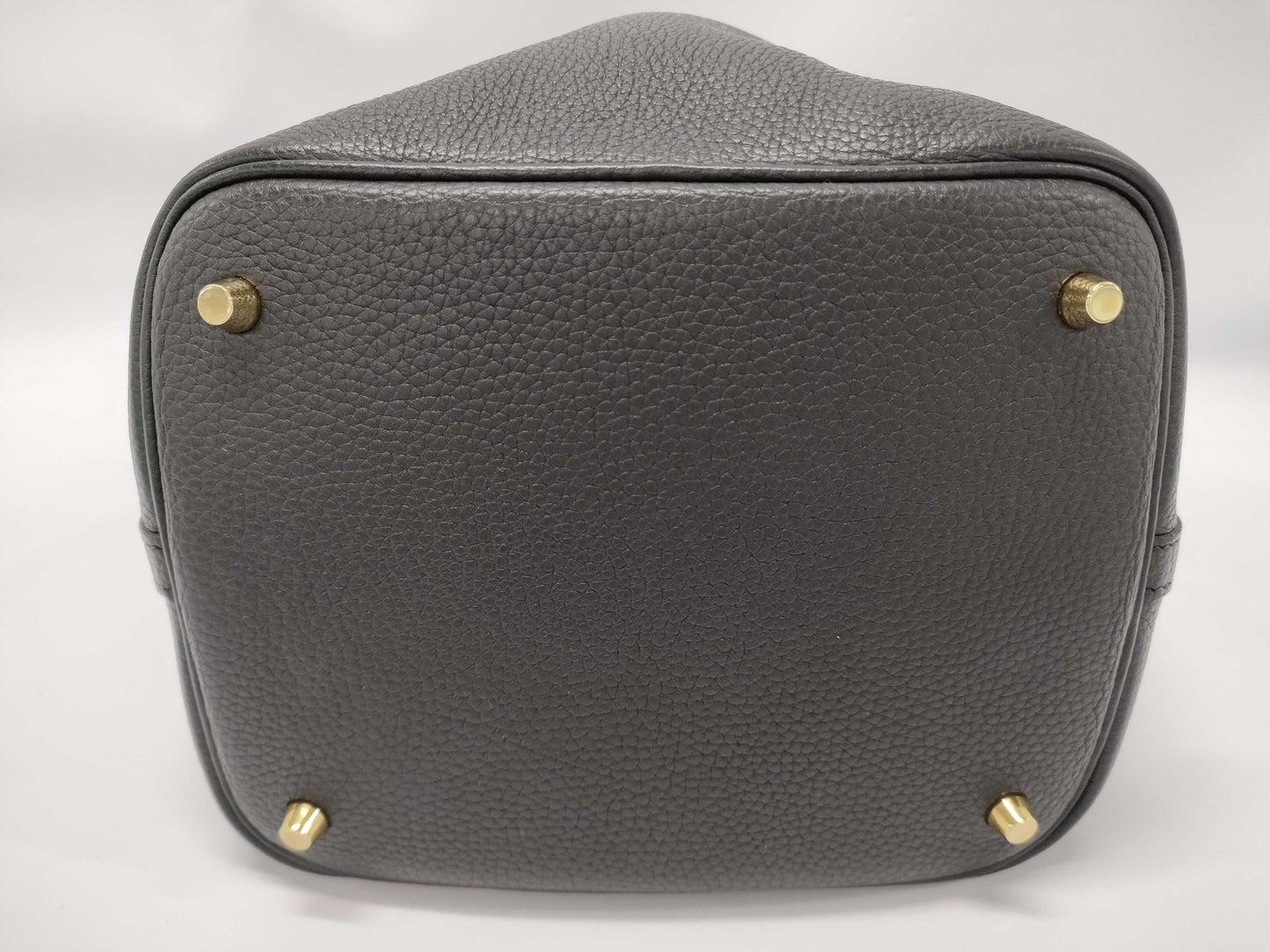 HERMES Picotin Lock 22 Black Y Stamp Handbag