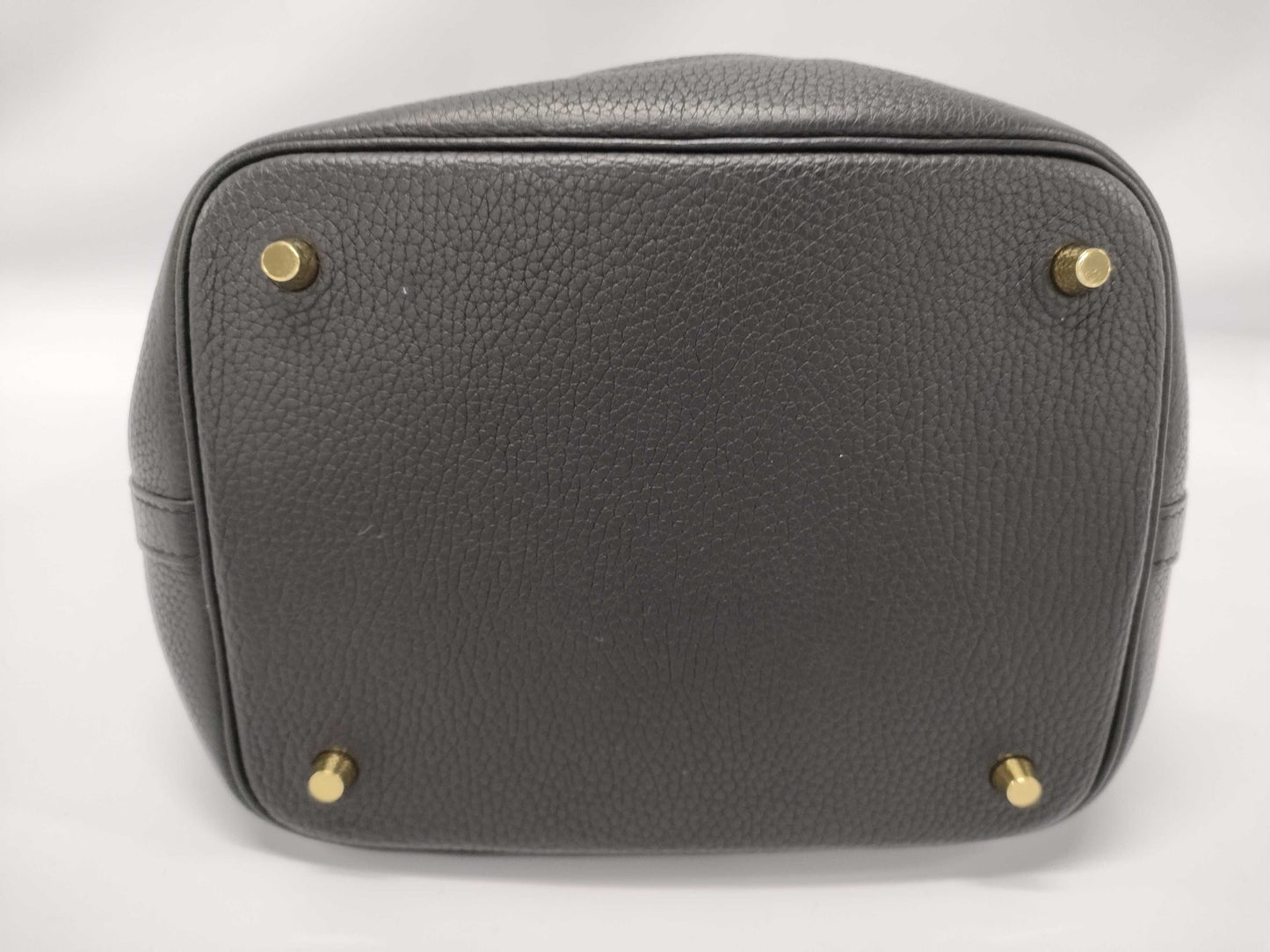 HERMES Picotin Lock 22 Black Y Stamp Handbag