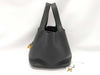 HERMES Picotin Lock 22 Black Y Stamp Handbag