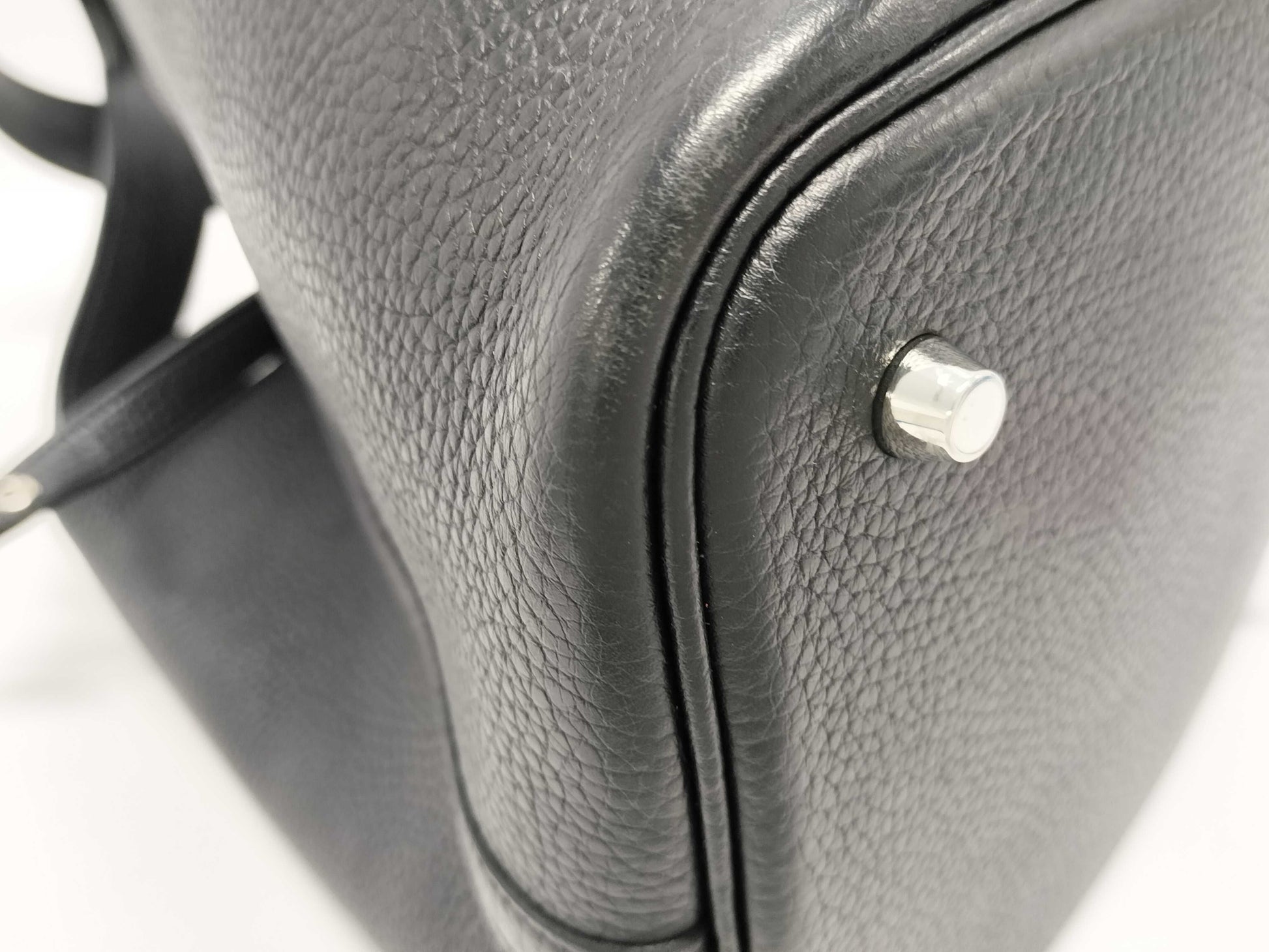 HERMES Picotin Lock 22 Black A-stamped Handbag