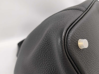 HERMES Picotin Lock 22 Black U-stamped Handbag