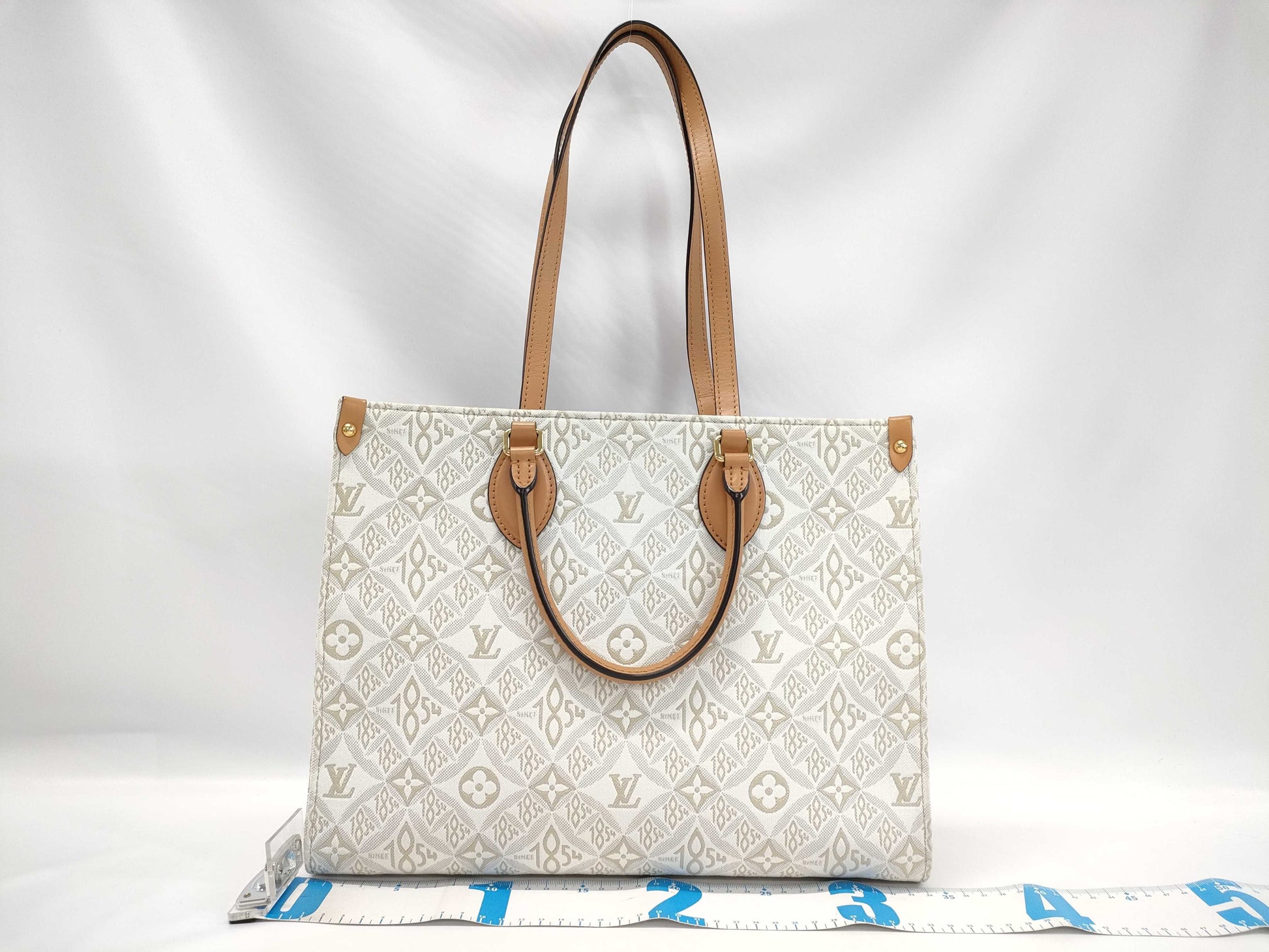 LOUIS VUITTON Monogram On the Go 1854MM Handbag Tote Bag