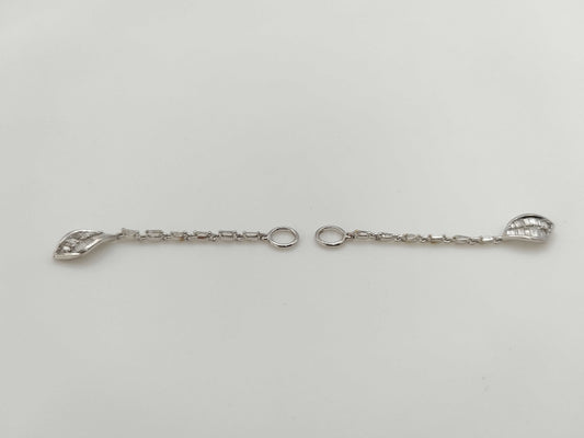 D0.27/0.27ct K18WG 2.4g Charm 