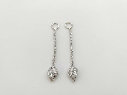 D0.27/0.27ct K18WG 2.4g Charm 