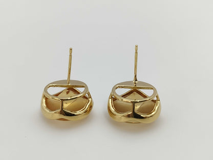 Tom Munsteiner 10.52ct 18K Gold 5.5g Earrings 