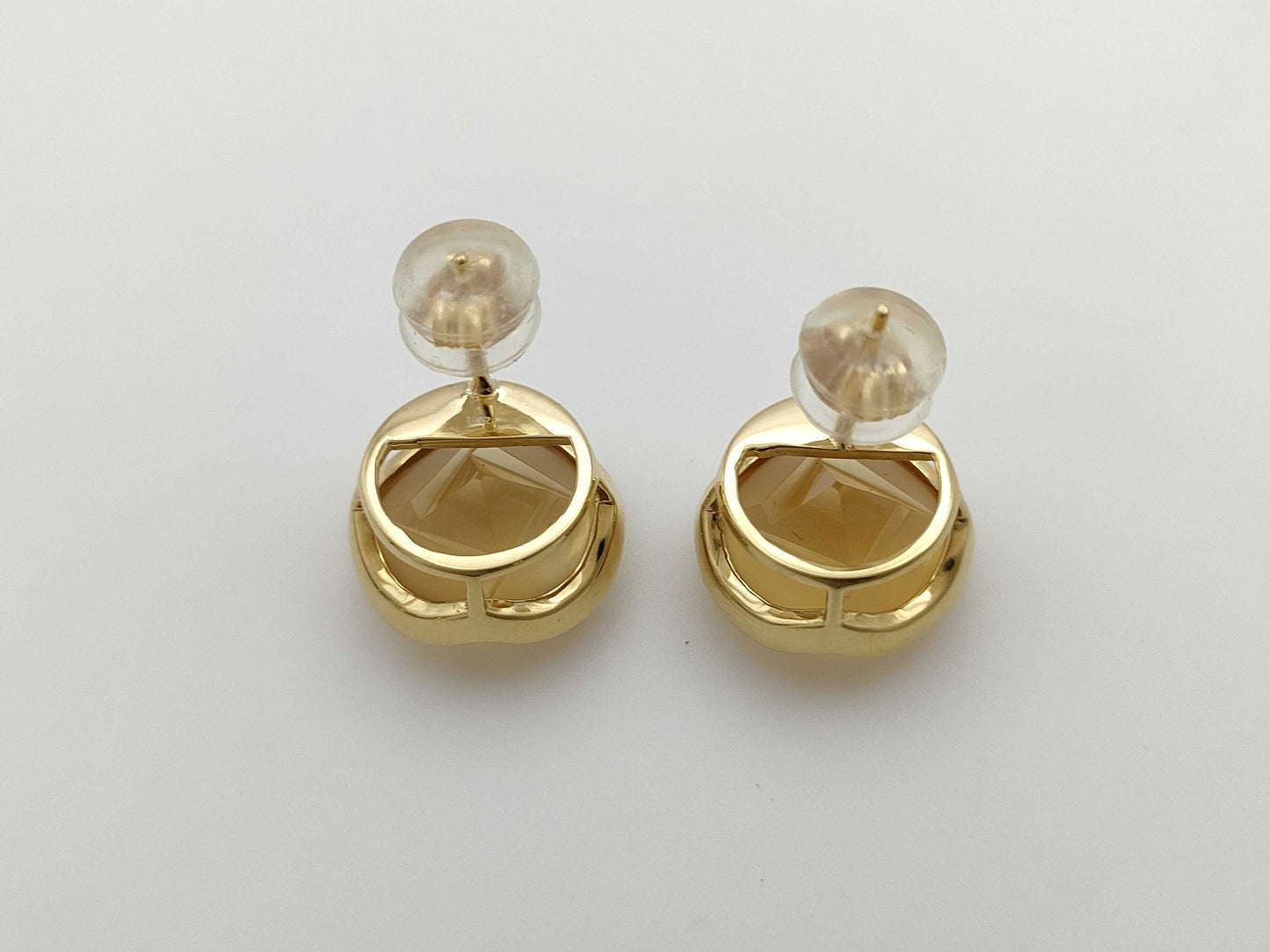 Tom Munsteiner 10.52ct 18K Gold 5.5g Earrings 