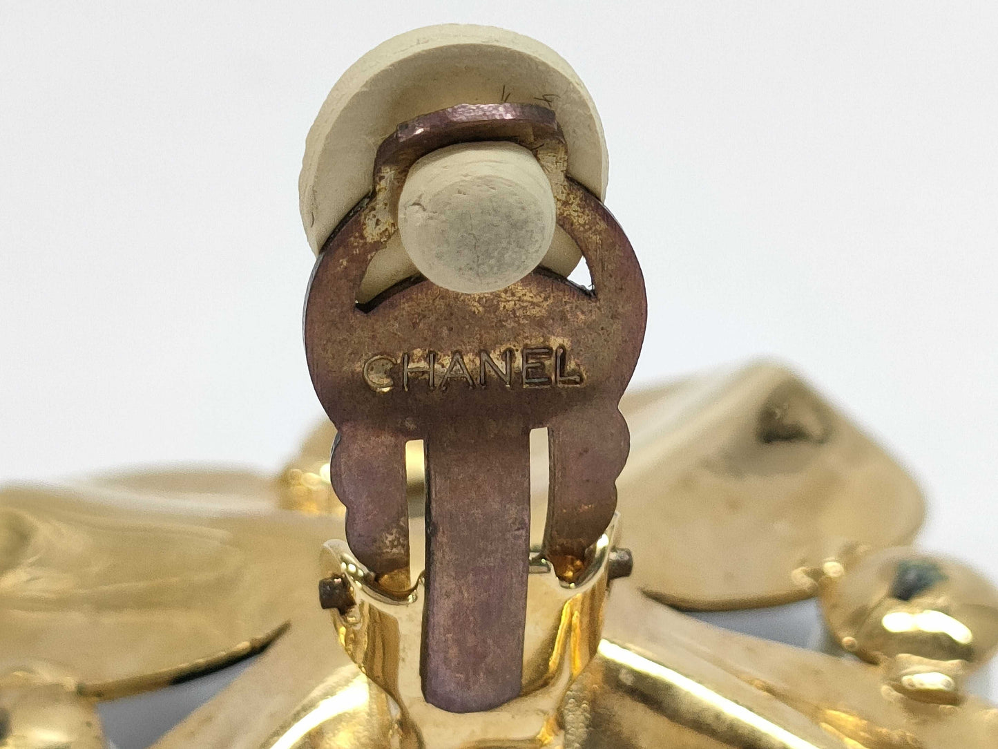 CHANEL Camellia Earrings Vintage Earrings