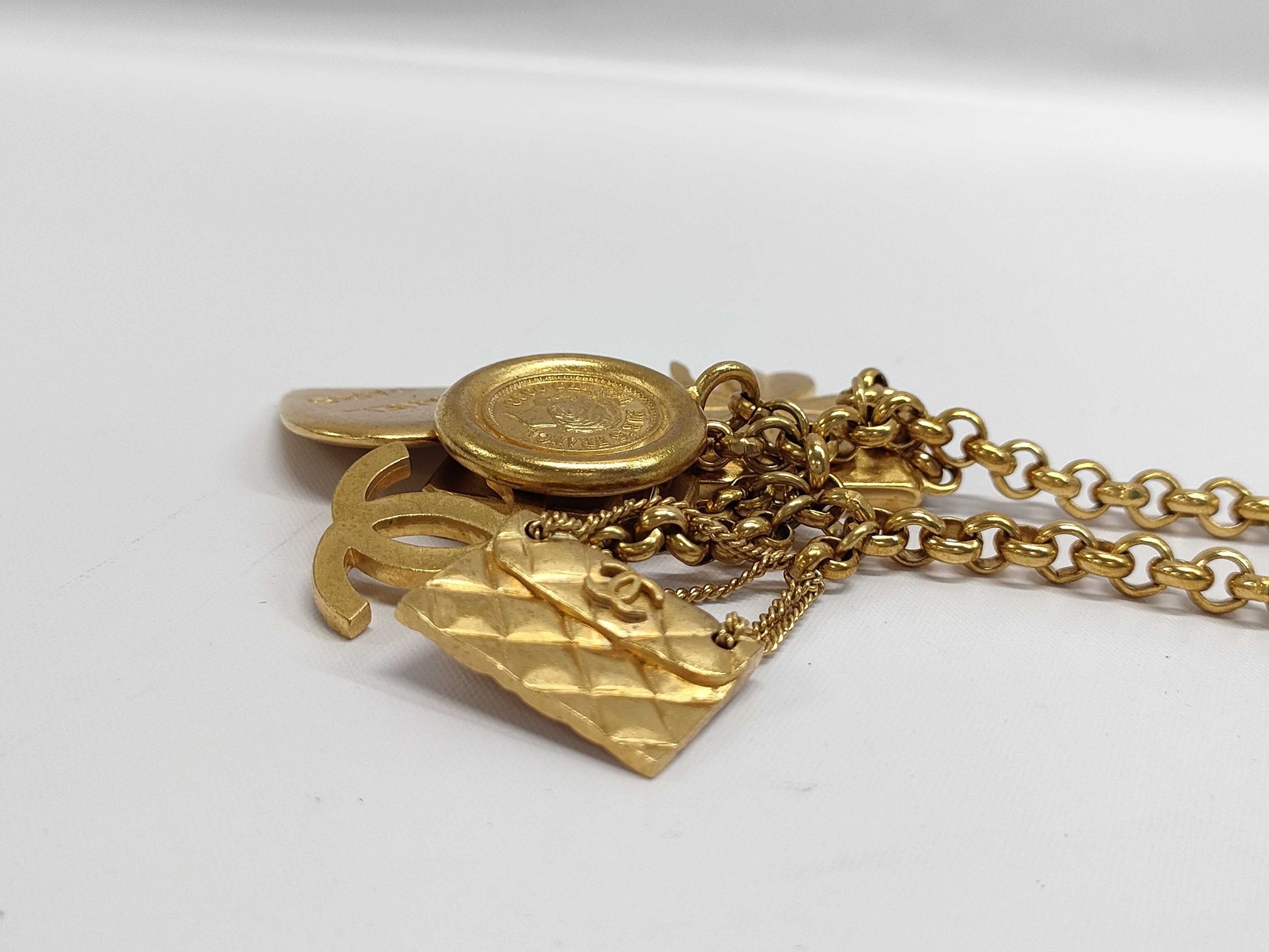 CHANEL Vintage Coco Mark Multi Necklace