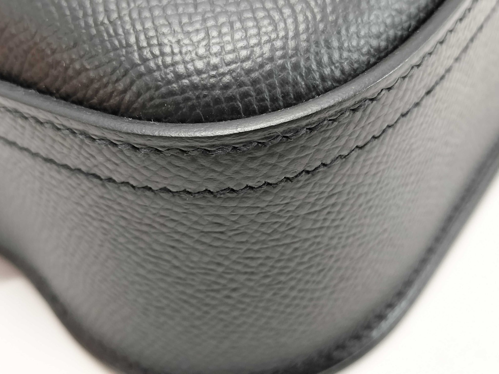 HERMES Della Cavallé Black Silver Hardware Shoulder Bag