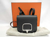 HERMES Della Cavallé Black Silver Hardware Shoulder Bag