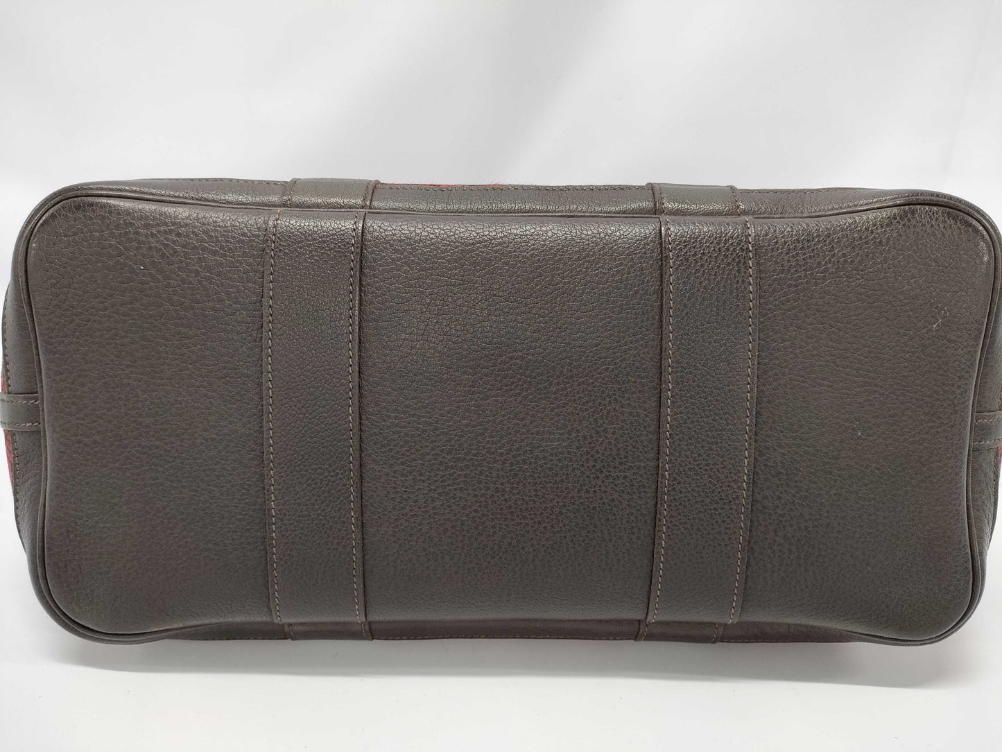 HERMES Garden Party PM 36 Toile Seau H Bordeaux Brown with Silver Hardware and K Stamp