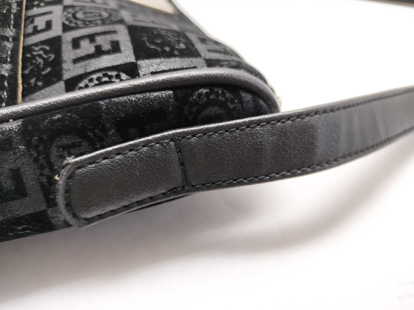 FENDI Shoulder Bag, Black with Silver Hardware