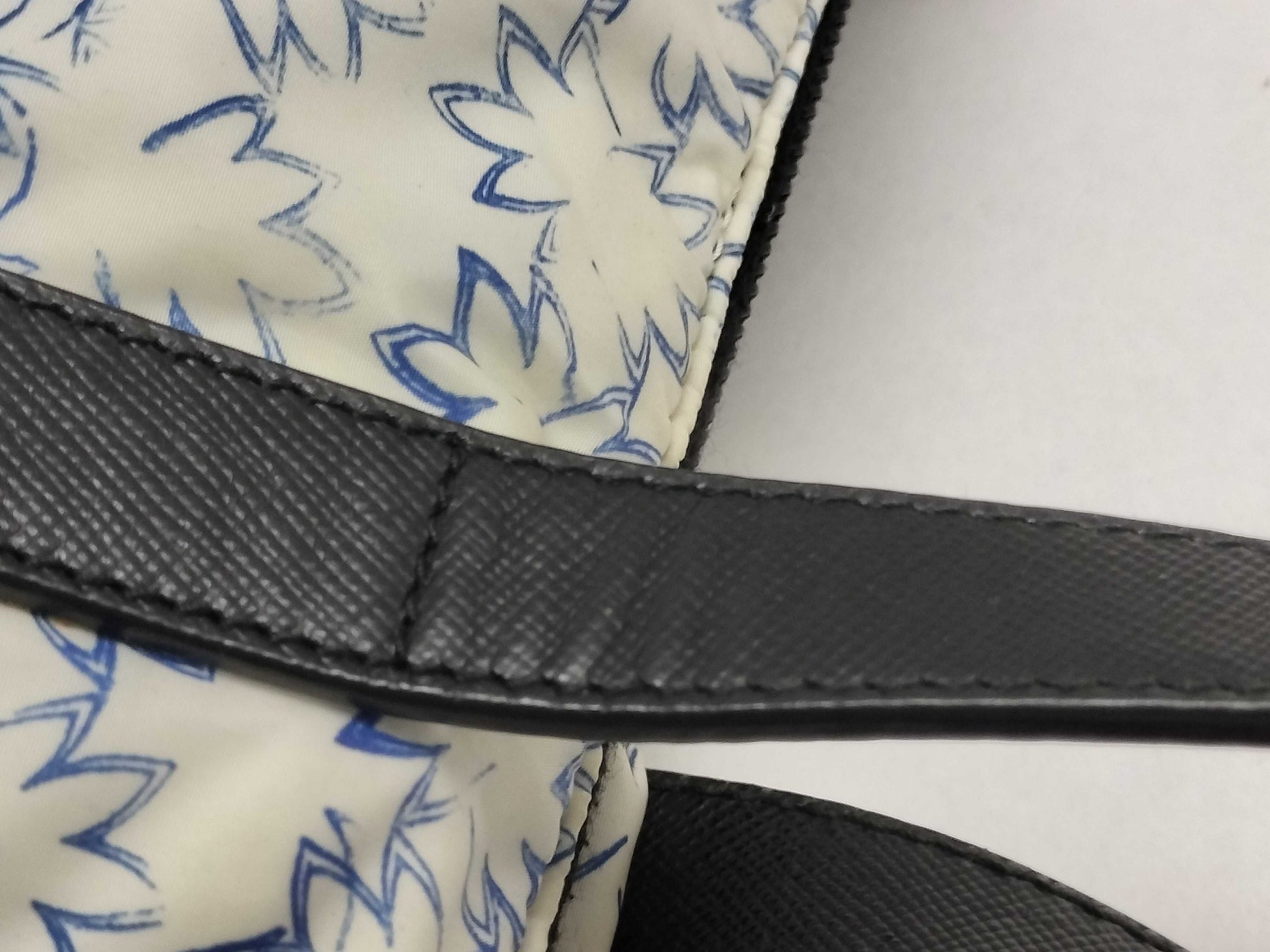 PRADA PRADA 2240003405695 2-way Floral Print Tote Bag, White