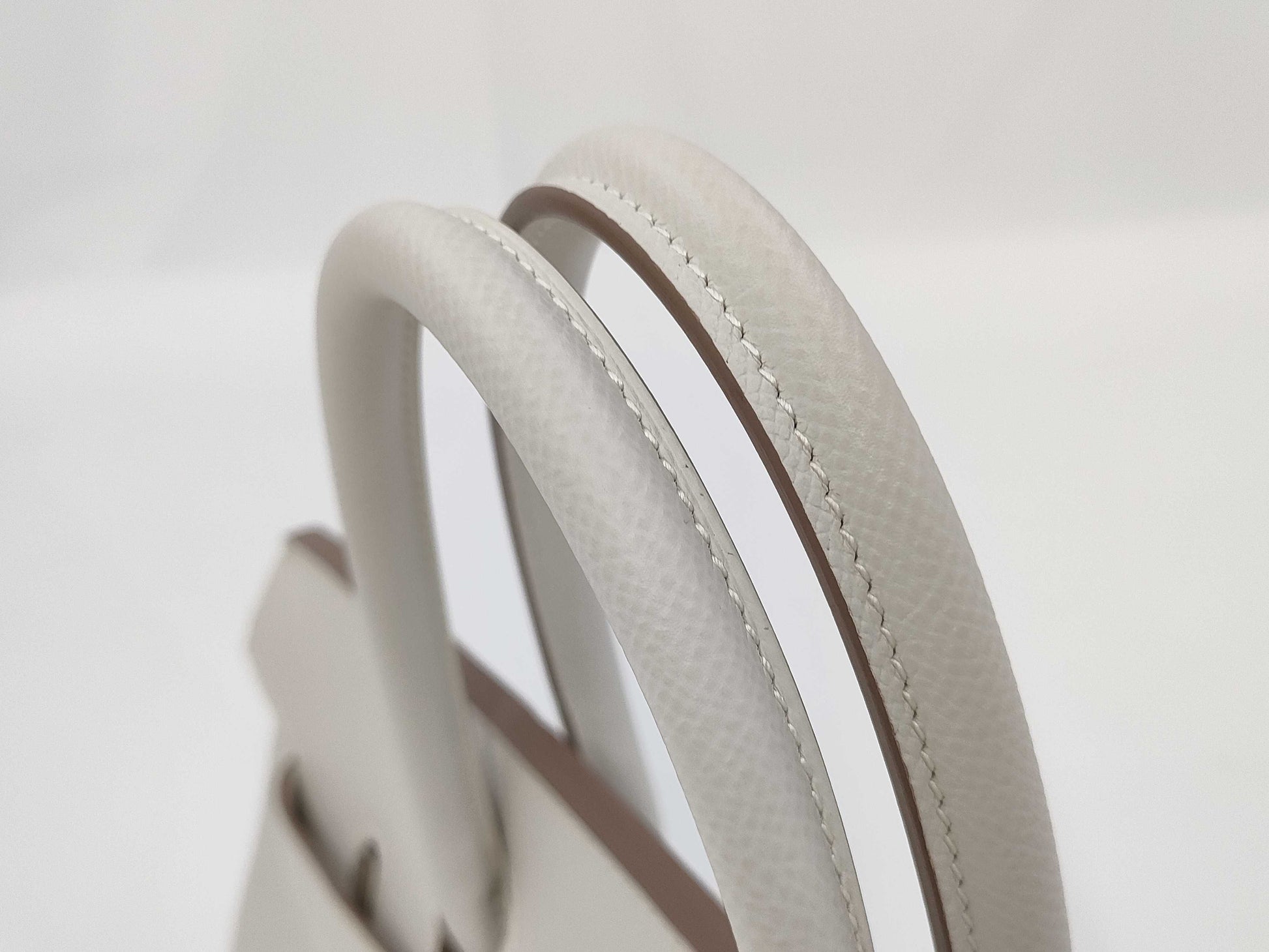 HERMES Birkin 30 Epson Gripere B Stamp Silver Hardware Handbag