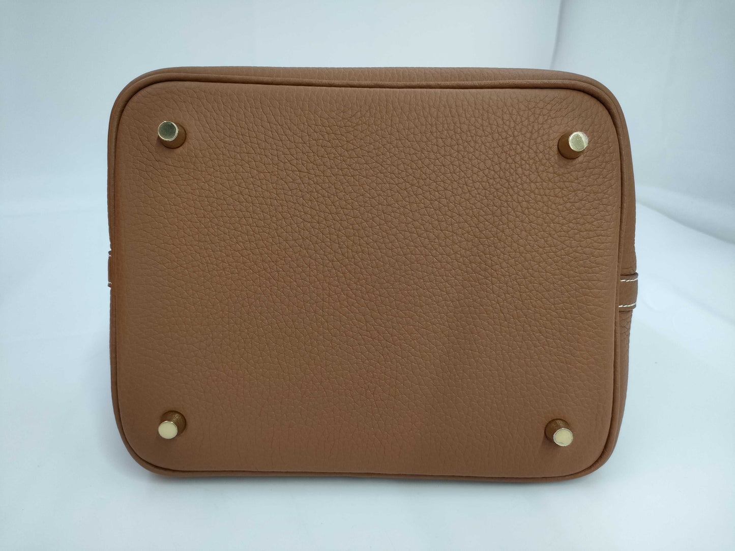 HERMES Picotin MM Taurillon Gold Handbag with G Hardware and K Stamp