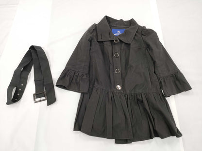 BURBERRY Pleated Coat, Size 38