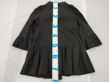 BURBERRY Pleated Coat, Size 38