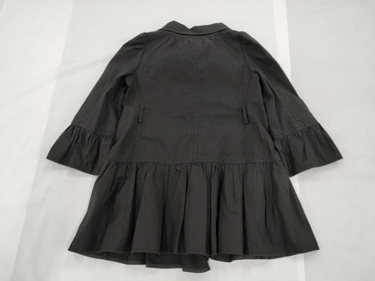 BURBERRY Pleated Coat, Size 38