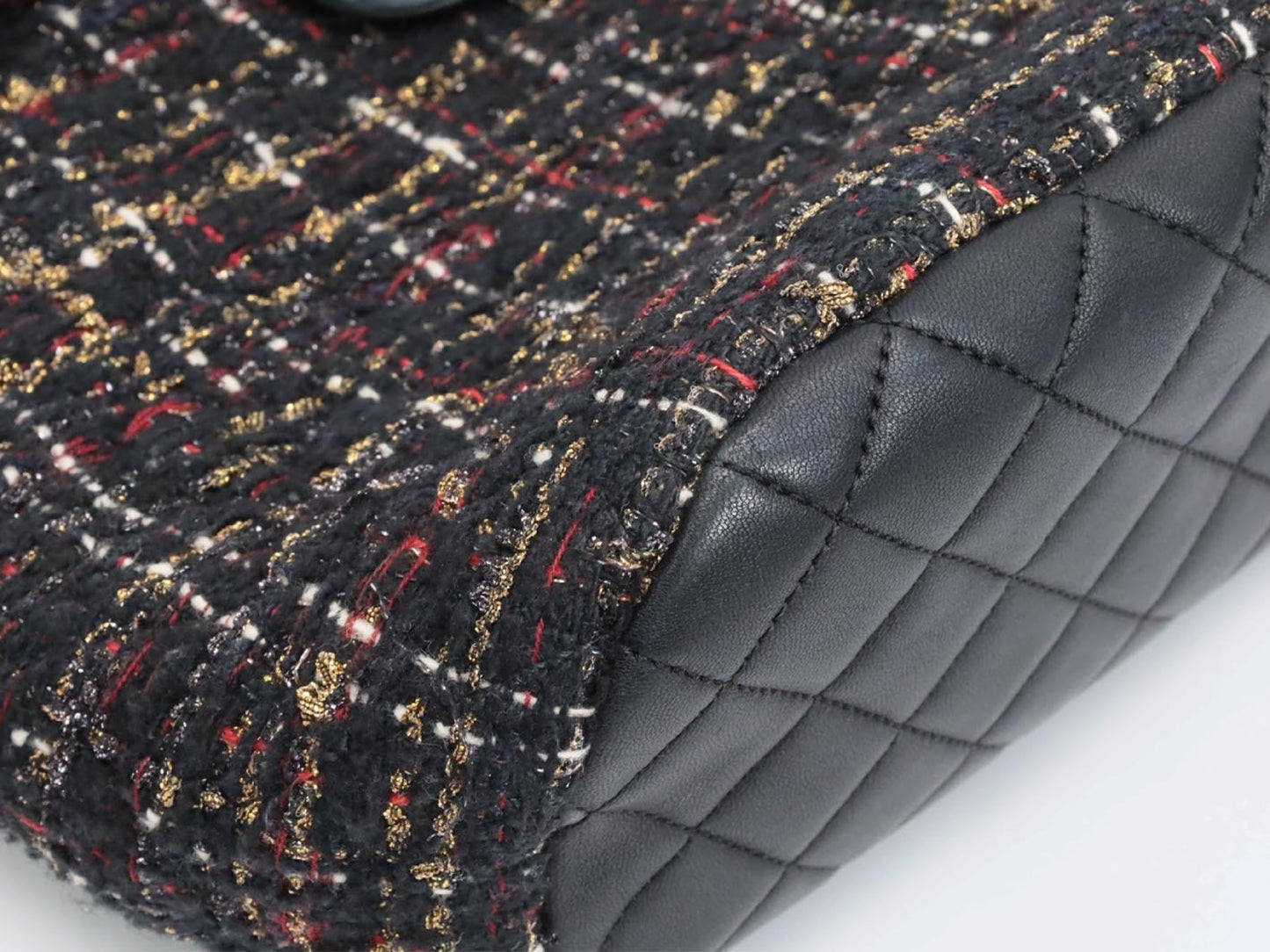 CHANEL Matelasse Tweed Backpack
