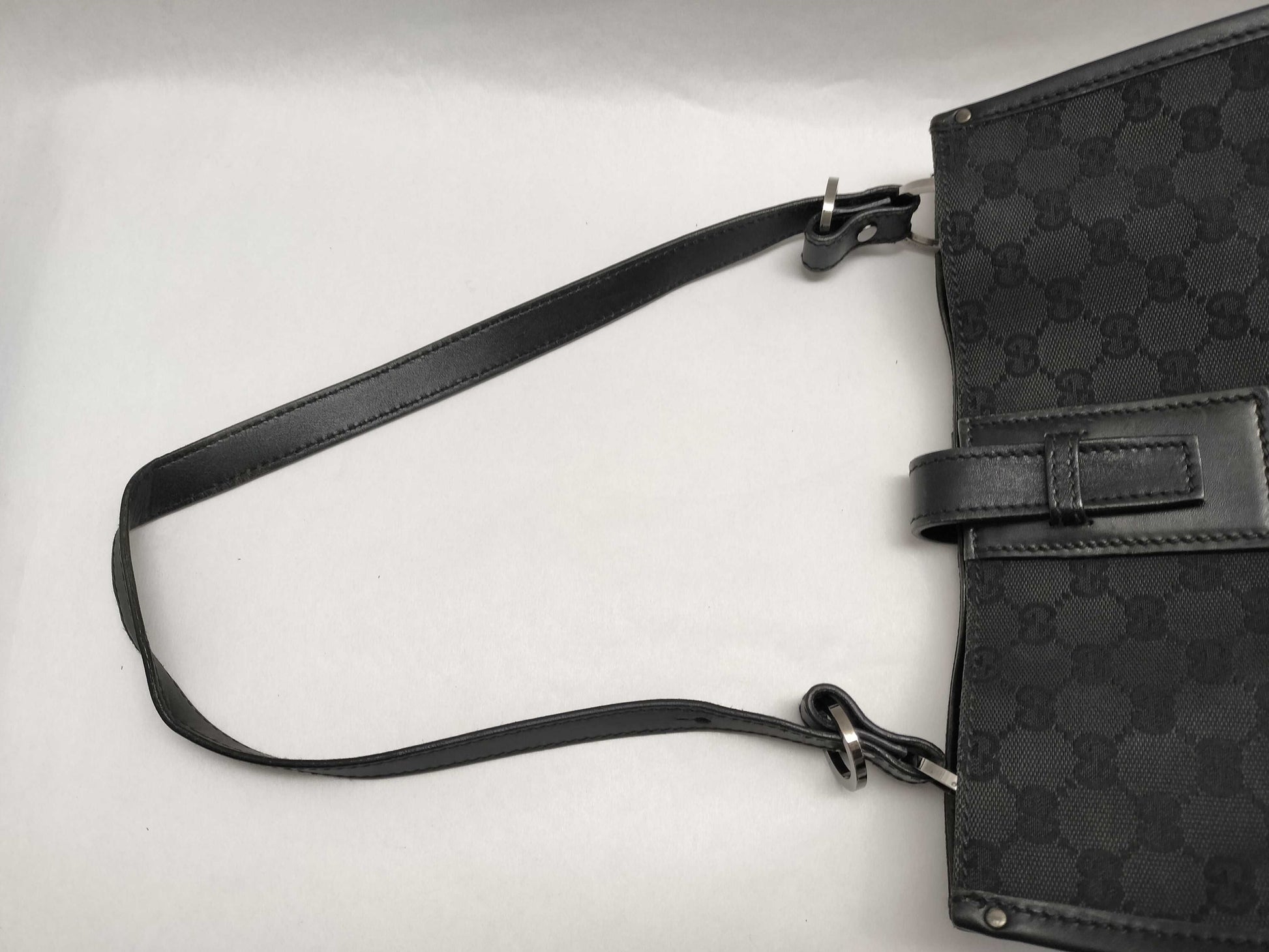 GUCCI GG Canvas GG Canvas Shoulder Bag 109104 Black Shoulder Bag