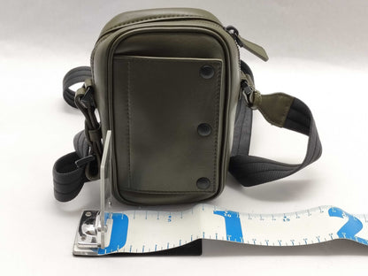 BOTTEGA VENETA Leggero Shoulder Pouch 566214 Leather Khaki Shoulder Bag with Dust Bag