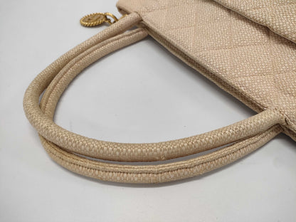 CHANEL Raffia Reissue Tote Bag, Pink