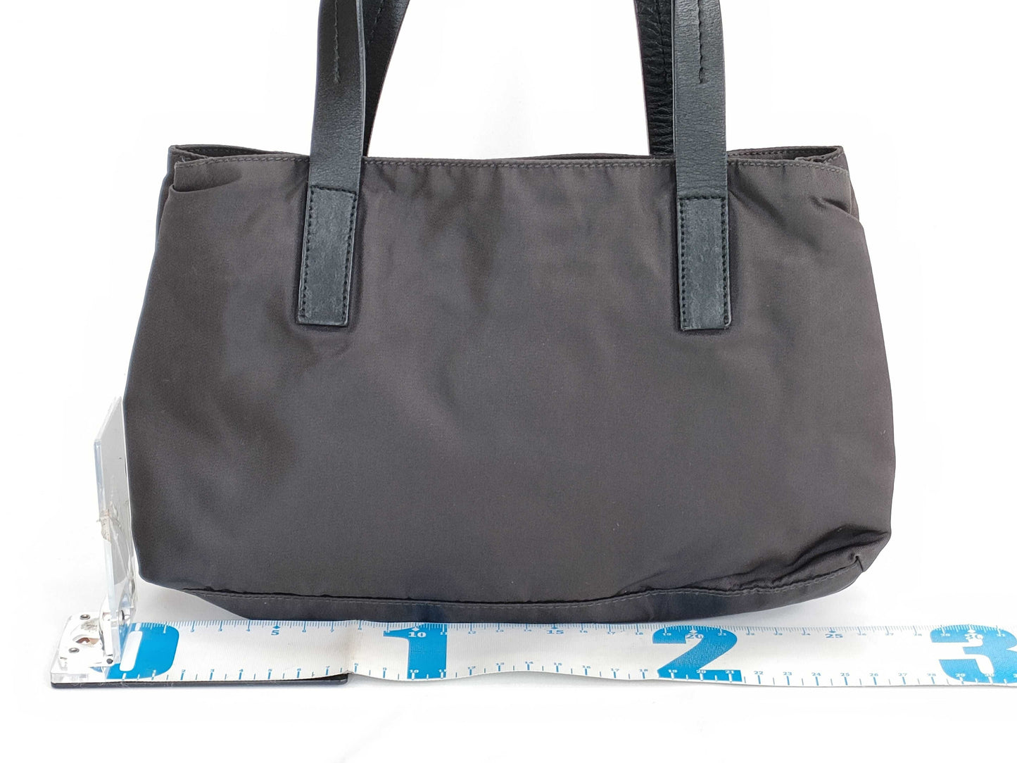 PRADA Nylon Handbag, Black, W25cm