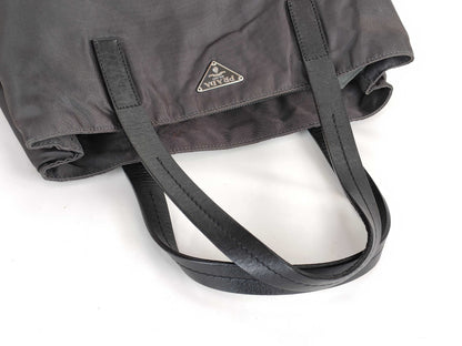 PRADA Nylon Handbag, Black, W25cm