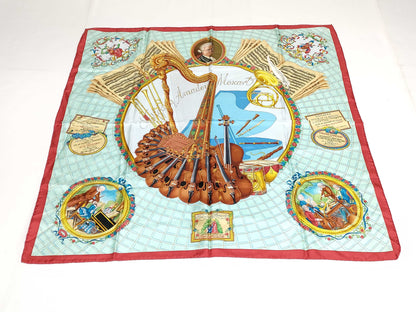 HERMES Carré Hermes Carré 90 Mozart 20 Other Accessories