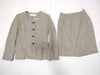Dior Christian Dior Tweed Set with Gold Buttons and Logo Engraving, Jacket, Skirt, and Other Apparel