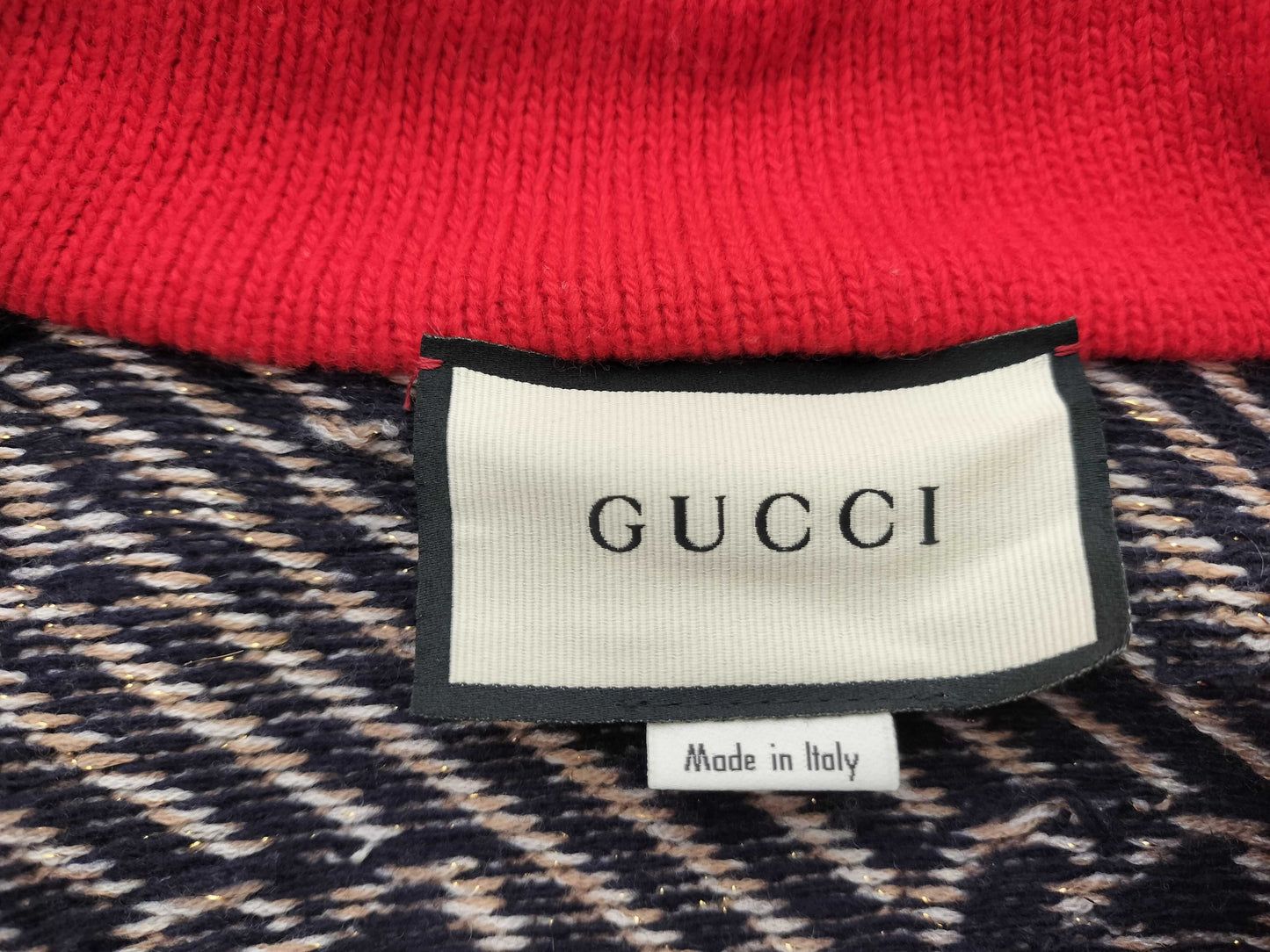 GUCCI GG pattern Gucci knit jacket with GG buttons