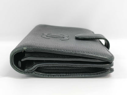 CHANEL Caviar Leather Bi-fold Long Wallet 16987799 Wallet