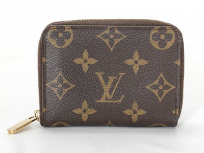 LOUIS VUITTON Monogram Zippy Coin Purse Wallet Coin Case