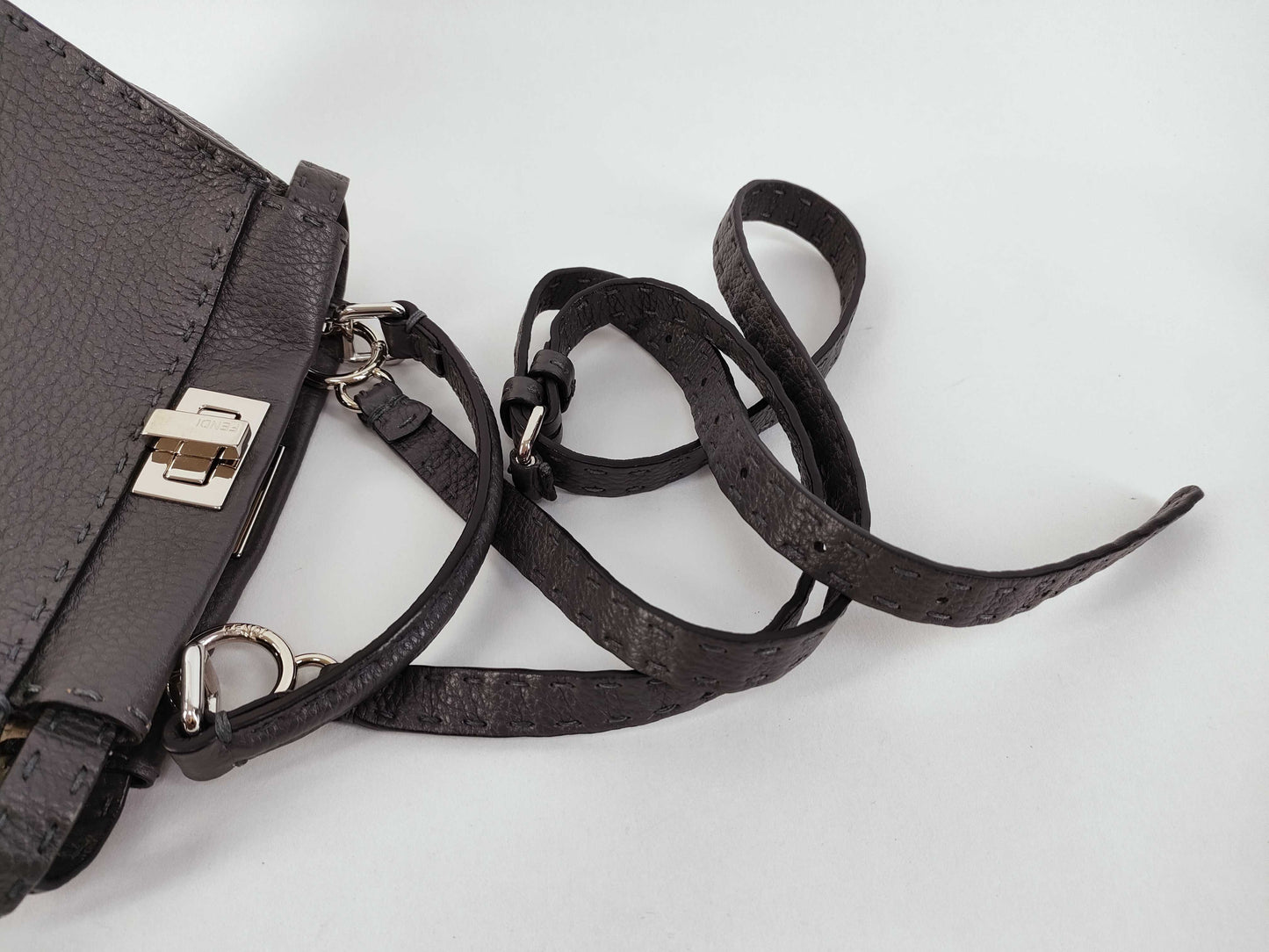 FENDI Selleria Peekaboo Mini 8BN244 2-Way Handbag