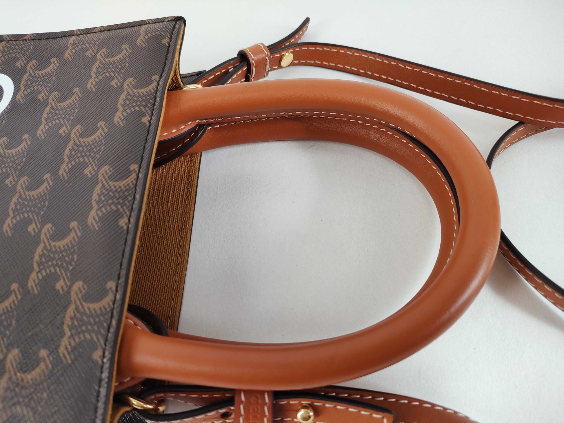 CELINE Triomphe Mini Vertical Cabas 194372BZK Handbag