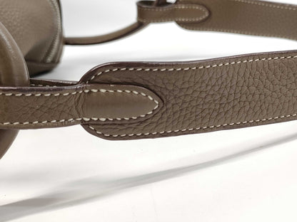 HERMES Lindy 30 Etoupe Taurillon X Stamped Handbag