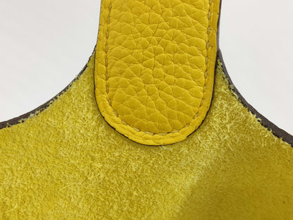 HERMES Picotin Lock MM Taurillon Yellow D Stamped Handbag