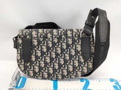 Dior Saddle Trotter Navy Shoulder Bag
