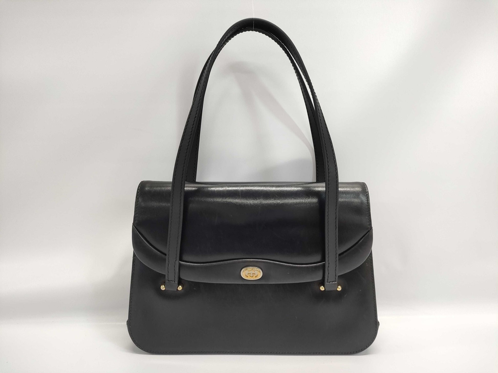 GUCCI Gucci Leather Black Handbag