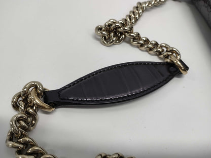 GUCCI Horsebit Chain Shoulder Bag 295402 Enamel Purple