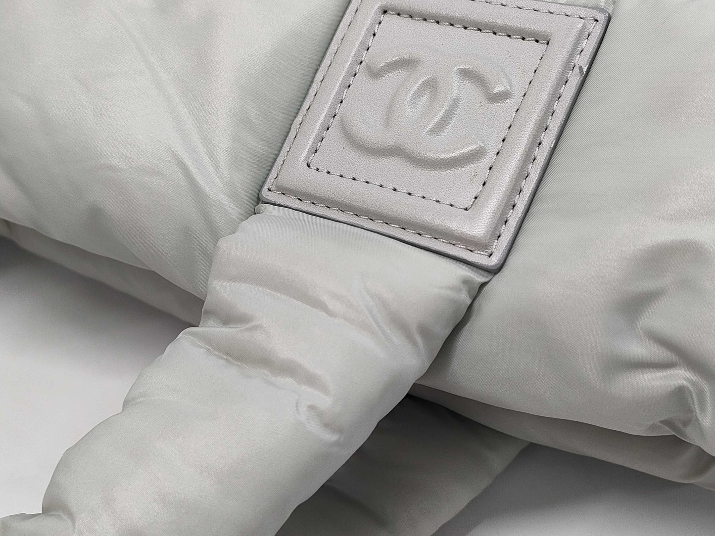 CHANEL Coco Cocoon Nylon Gray Handbag