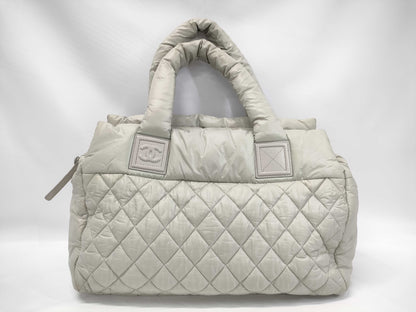 CHANEL Coco Cocoon Nylon Gray Handbag