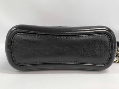 CHANEL Gabrielle Small Navy Shoulder Bag