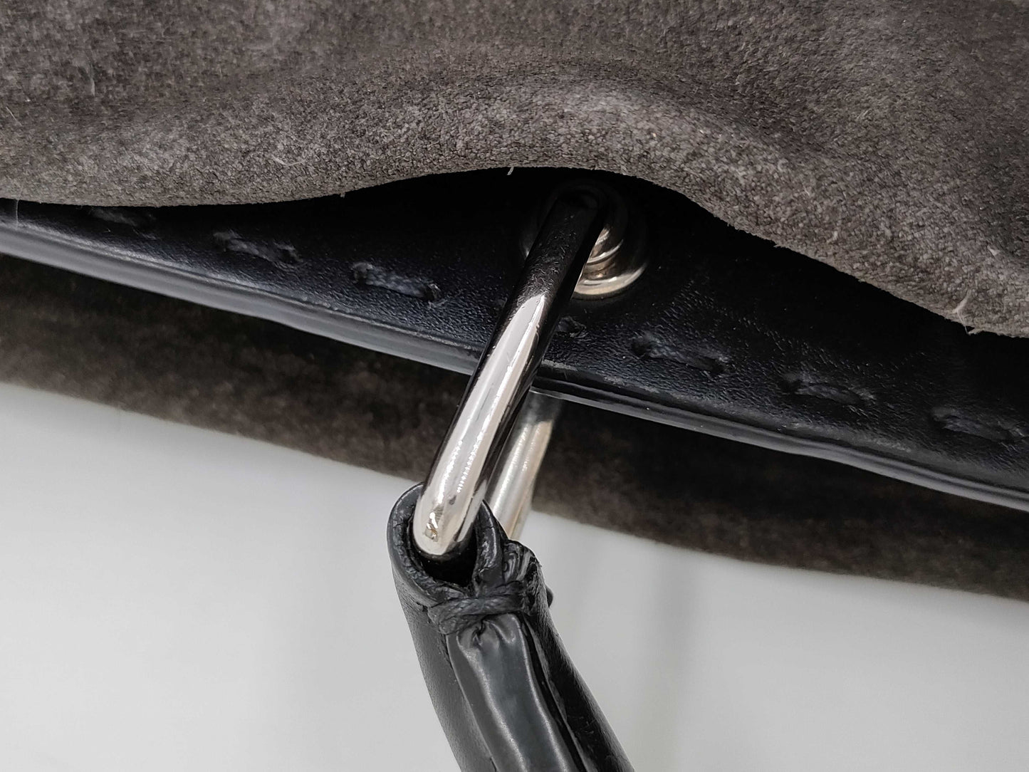 FENDI Peekaboo Selleria Leather Suede Handbag Bag