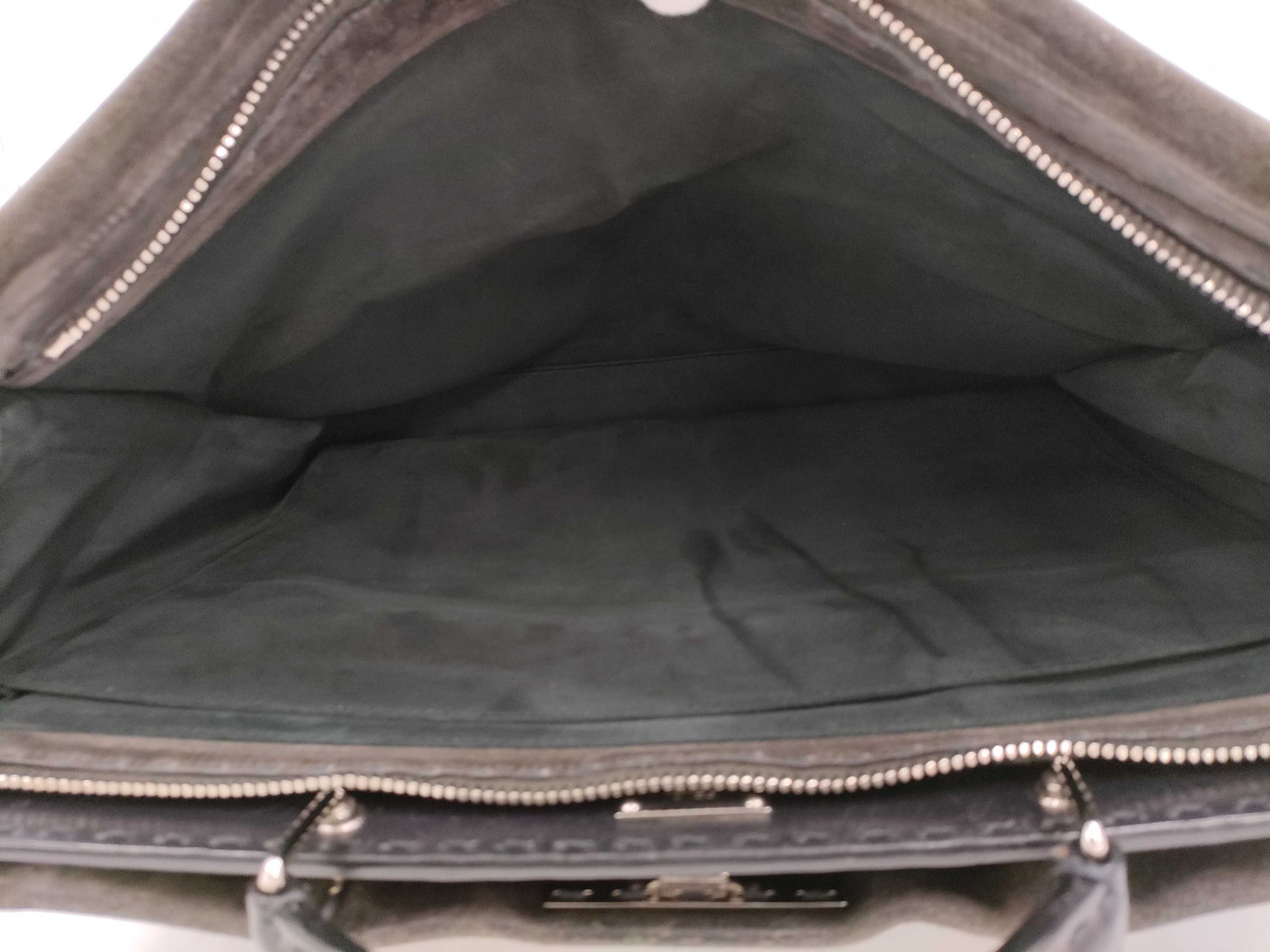 FENDI Peekaboo Selleria Leather Suede Handbag Bag