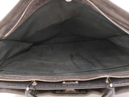 FENDI Peekaboo Selleria Leather Suede Handbag Bag