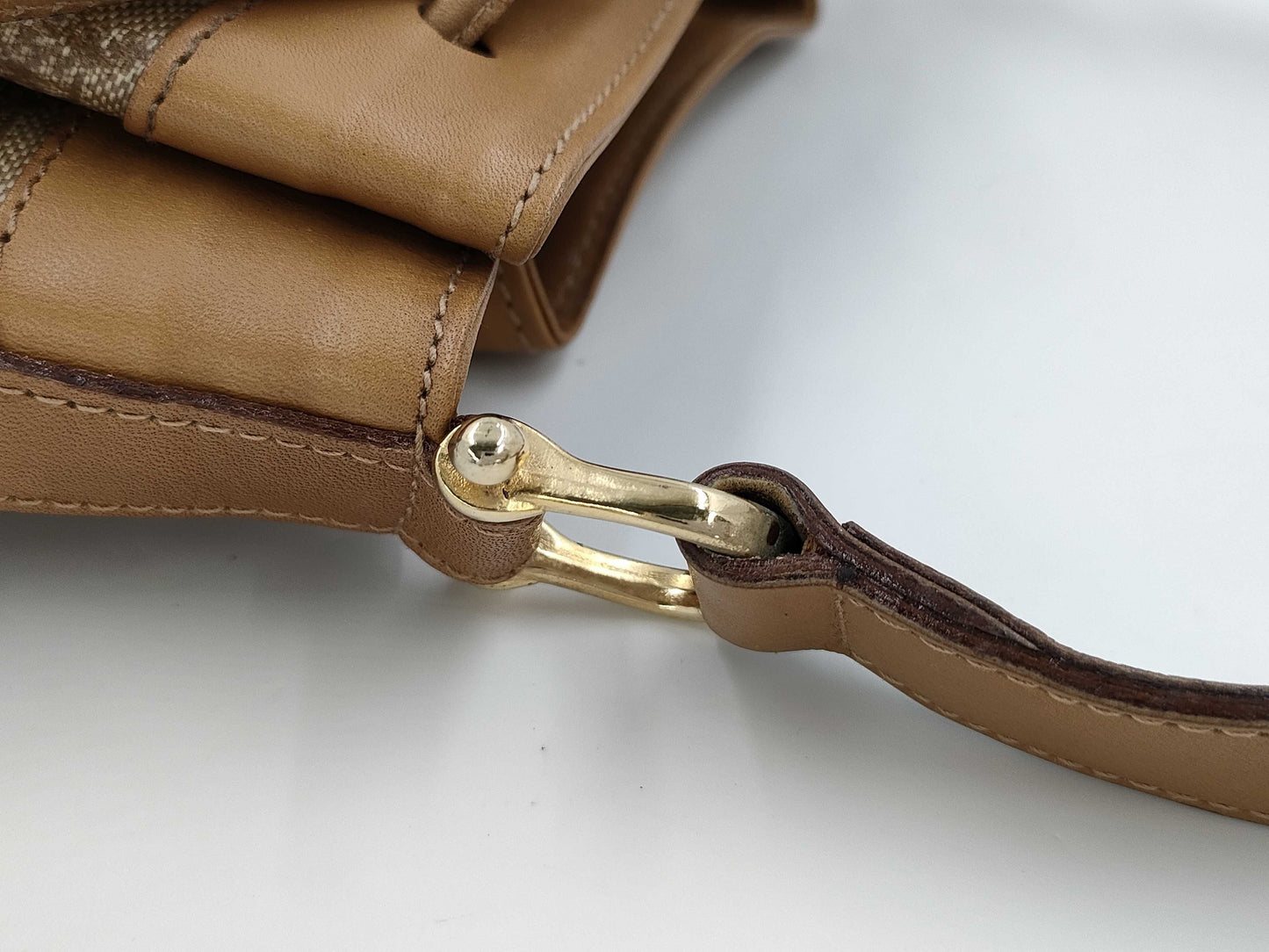 CELINE Carriage Hardware Sulky C Drawstring Shoulder Bag C Macadam PVC Shoulder Bag