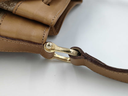 CELINE Carriage Hardware Sulky C Drawstring Shoulder Bag C Macadam PVC Shoulder Bag