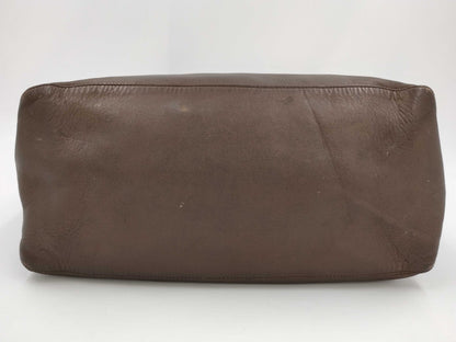 LOEWE Punching Anagram Fringe Leather Tote Bag