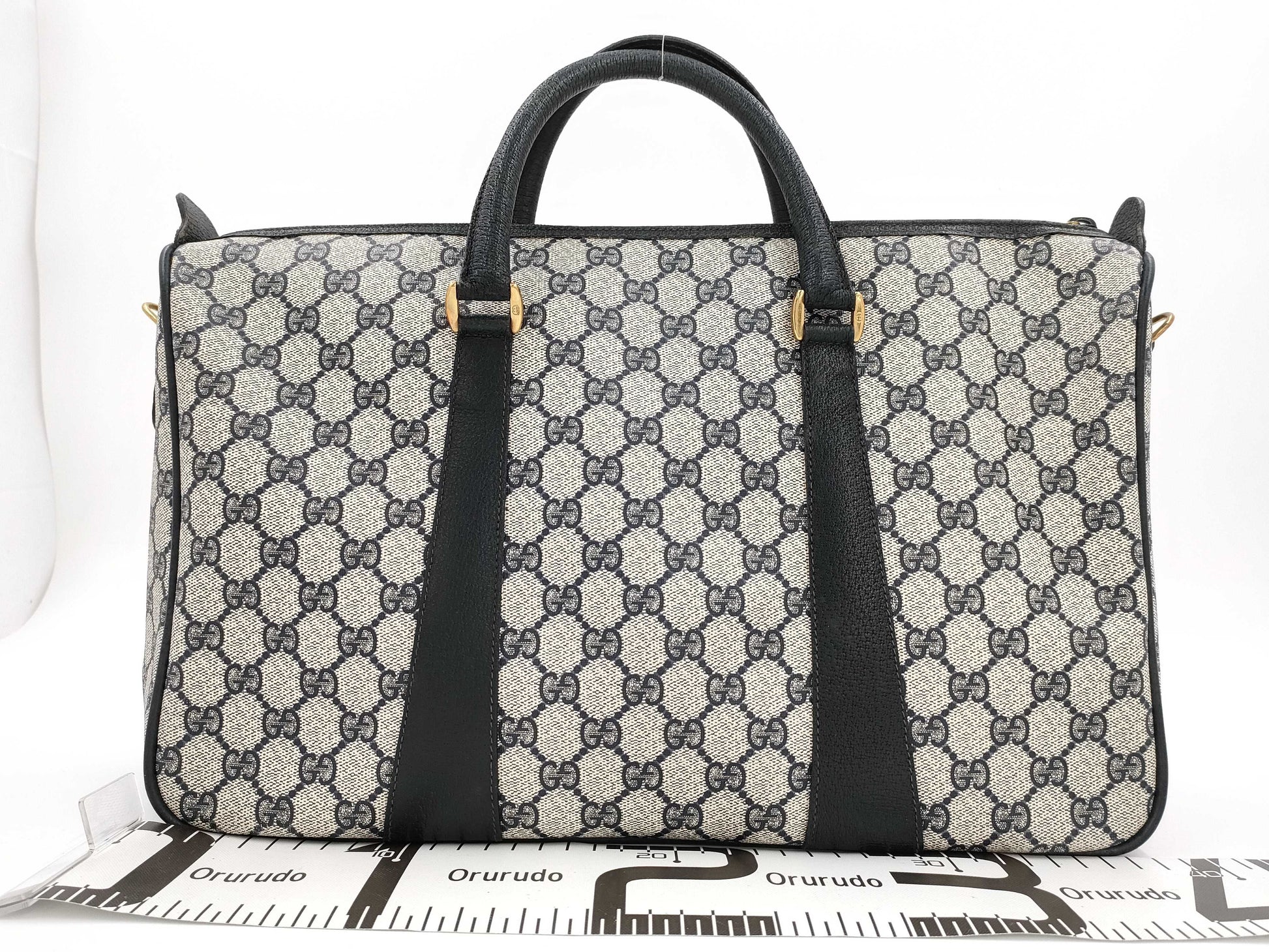 GUCCI 39 02 041 GG Supreme Sherry Line Boston Bag